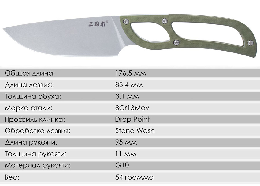Нож SanRenMu S628-1