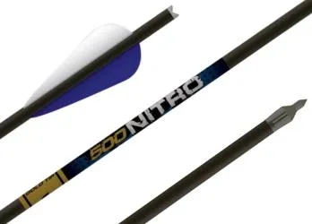 Стрела арбалетная карбоновая Gold Tip Nitro 22" Aluminum Half Moon Nock