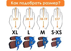 Напальчник для лука Decut HOCK 3 (blue) M