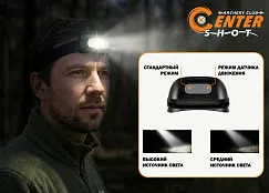 Фонарь налобный Centershot CS2 (USB зарядка, датчик движения)