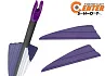 Оперение для стрел Centershot Flash (фиолетовый)