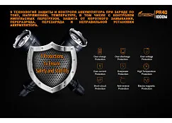 Фонарь FiTorch PR40 KIT поисковый дальнобойный (USB зарядка, светофильтры)