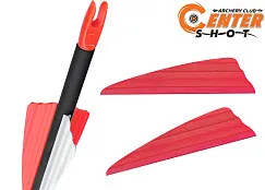 Оперение для стрел Centershot Flash (красный)