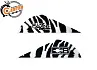 Оперение Blazer Vanes 2" Tiger/White 100 шт.