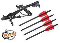 Стрела карбоновая 7,5" для арбалета Ek Cobra System R9 (комплект 10 шт.)