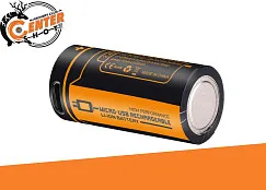 Аккумулятор 16340 FiTorch (650 mAh) с зарядкой USB