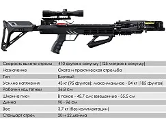 Арбалет блочный Ek Accelerator 410 Plus (Жнец 410) черный (c комплектом)