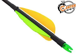 Стрела лучная фибергласс Centershot Spark 500 натуральное оперение 4"