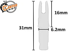 Хвостовик Centershot 6.2mm для лучных стрел синий