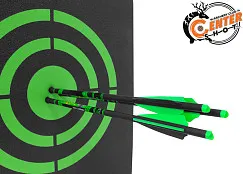 Стрела арбалетная микс карбон Centershot Toxic 20" Half Moon Nock