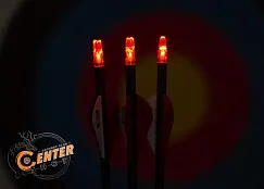 Хвостовик светящийся Centershot 4.2mm (manual) для лучных стрел красный 3шт.