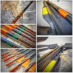 Стрела арбалетная карбоновая Victory Voodoo 22" Half Moon Nock