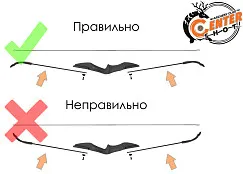 Лук классический Centershot Epic (синяя рукоятка) 25#