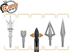 Стрела лучная карбон под дерево Centershot Grizzly 700 натуральное оперение 4"