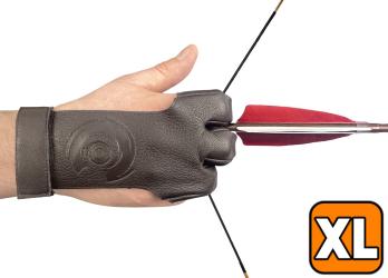 Перчатка для стрельбы из лука Centershot (коричневая кожа) XL