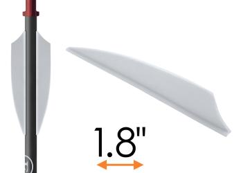 Оперение Ek 1.8" для стрел Revo 7 White 20 шт.