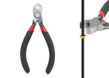 Инструмент для установки гнезд на тетиву лука