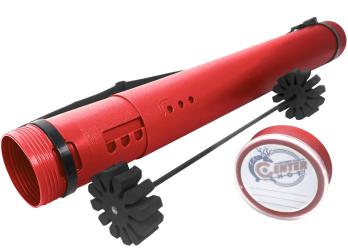 Тубус для стрел Centershot пластиковый с держателем красный