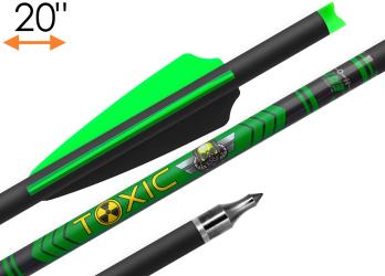 Стрела арбалетная микс карбон Centershot Toxic 20" Half Moon Nock