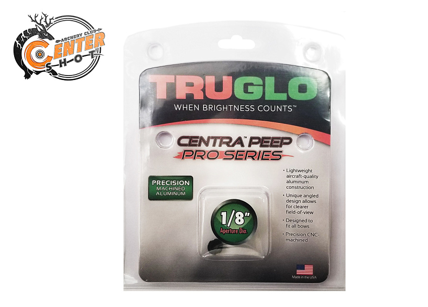 Пип-сайт алюминиевый TruGlo Centra Pro-Series 1/8" Black