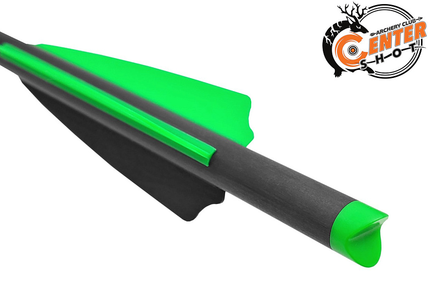 Стрела арбалетная карбоновая Centershot Toxic Carbon 22" Half Moon Nock