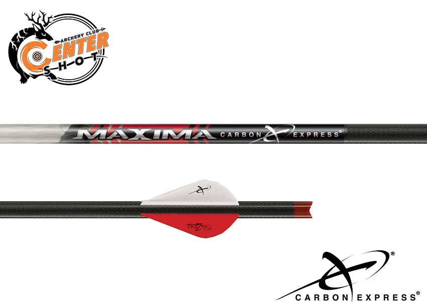 Стрела арбалетная карбоновая Carbon Express Maxima Hunter 22" Half Moon Nock