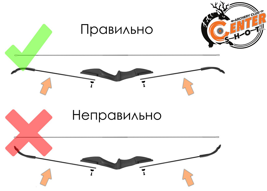 Лук классический Centershot Epic (черная рукоятка) 30#