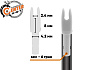Хвостовик Centershot 4.2mm для лучных стрел белый