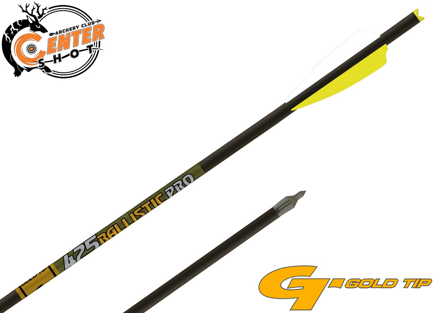 Стрела арбалетная карбоновая Gold Tip Ballistic Pro 22" Half Moon Nock