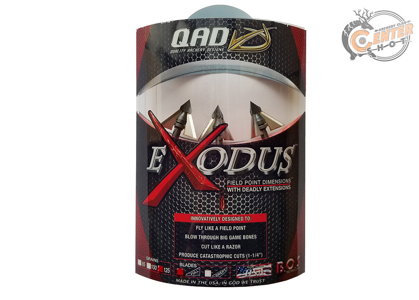 Наконечник QAD Exodus Full Blade 125 гран 3 шт.