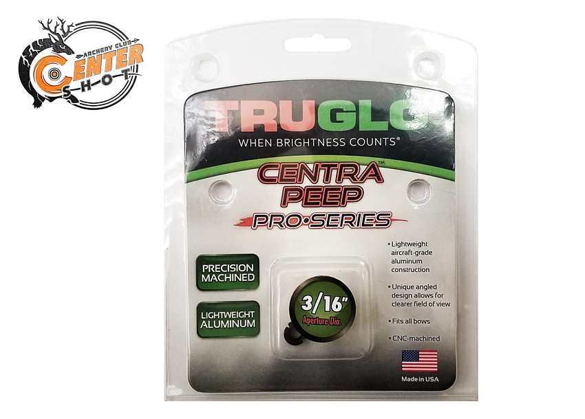 Пип-сайт алюминиевый TruGlo Centra Pro-Series 3/16" Black