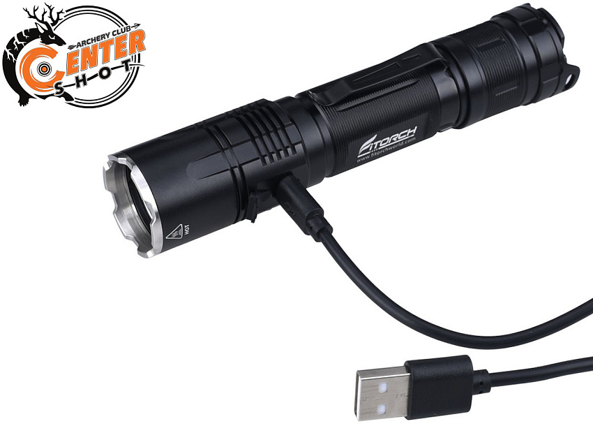 Фонарь FiTorch MR20 тактический (USB зарядка, светофильтры)