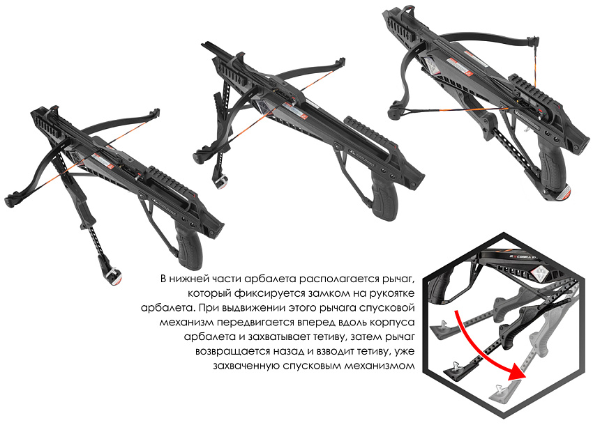 Арбалет-пистолет Ek Cobra System R9