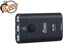 Фонарь брелок FiTorch K3 Lite (USB зарядка, 3 светодиода: красный, белый, УФ) черный