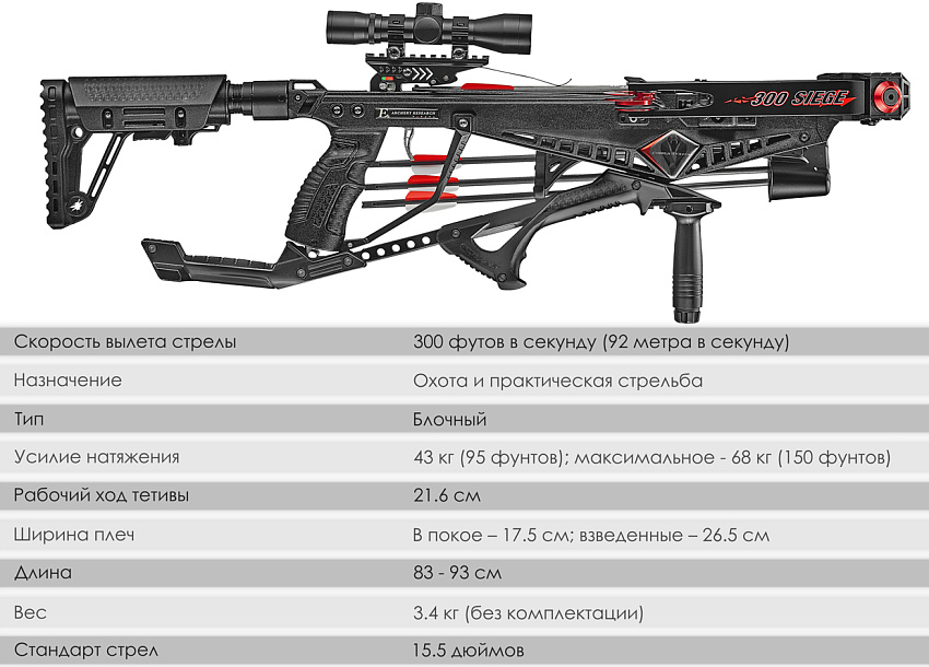 Арбалет блочный Ek Cobra System Siege 300