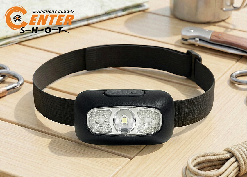 Фонарь налобный Centershot CS2 (USB зарядка, датчик движения)