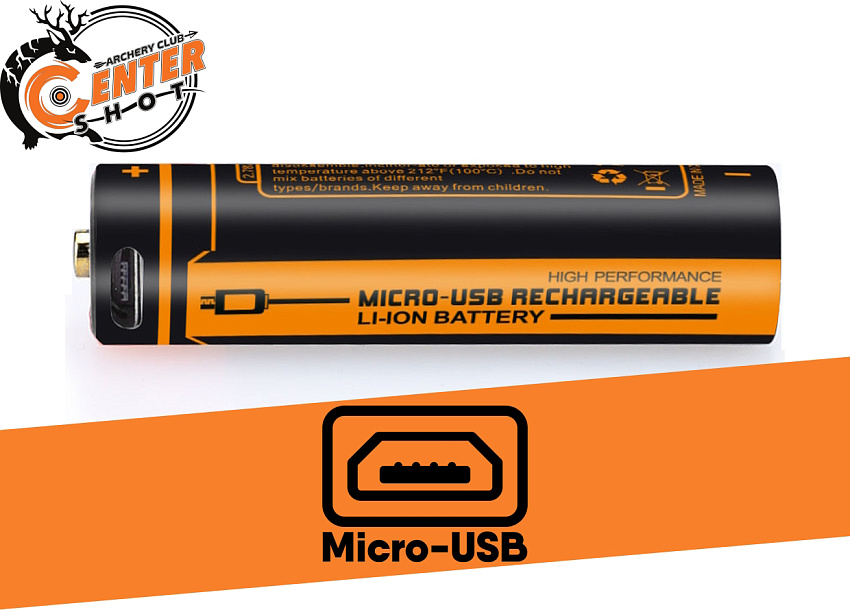 Аккумулятор 14500 FiTorch (750 mAh) с зарядкой USB