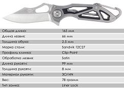 Складной нож SanRenMu 7033LUC-SCH