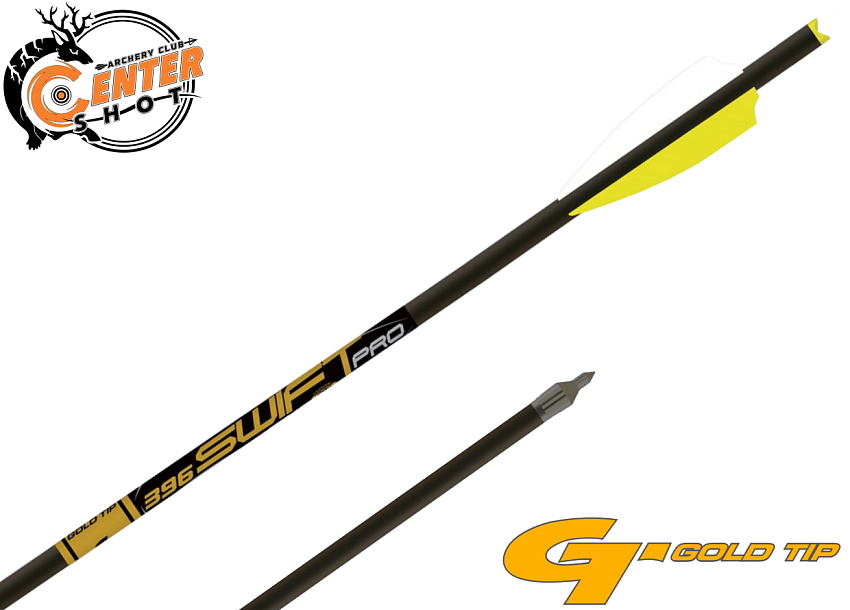 Стрела арбалетная карбоновая Gold Tip Swift Pro 22" Half Moon Nock