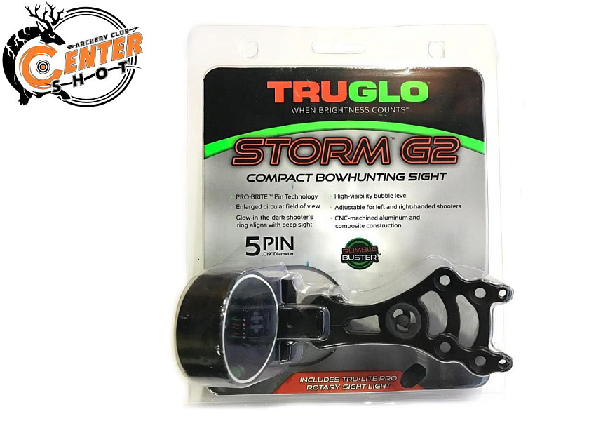 Прицел для блочного лука Truglo Storm G2 5 pin .019"