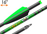 Стрела арбалетная карбоновая Centershot Toxic Carbon 16" Half Moon Nock