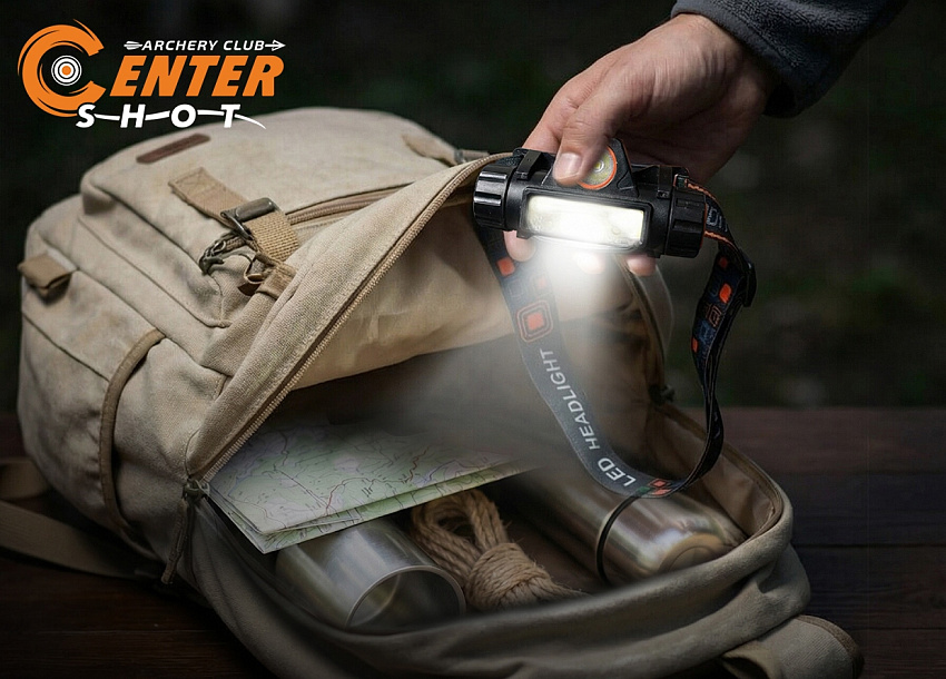 Фонарь налобный Centershot CS1 (USB зарядка) 