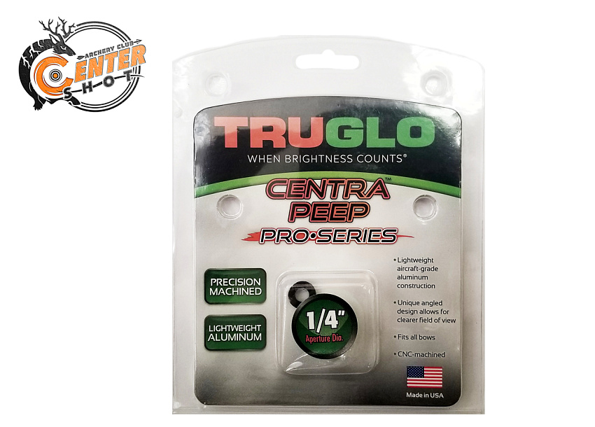 Пип-сайт алюминиевый TruGlo Centra Pro-Series 1/4" Black