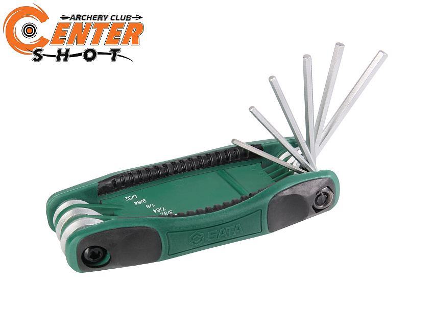 Набор складных шестигранных дюймовых ключей Sata Tool