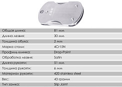 Складной нож-брелок SanRenMu 3119SUE-SC