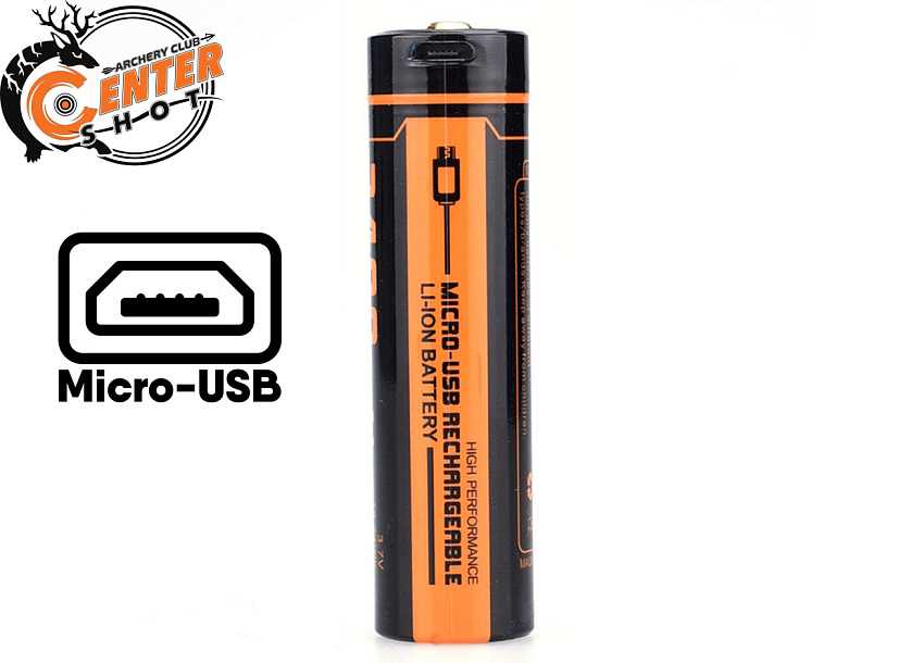 Аккумулятор 18650 FiTorch (3400 mAh) с зарядкой USB