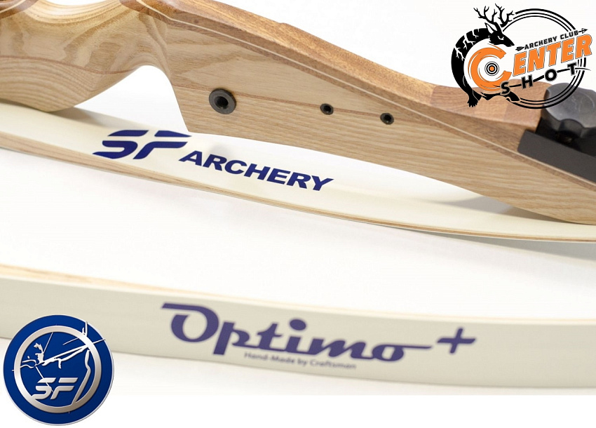 Лук рекурсивный SF Optimo 68" в сборе (Тетива, полочка, прицел, крага, напальчник) 26# 