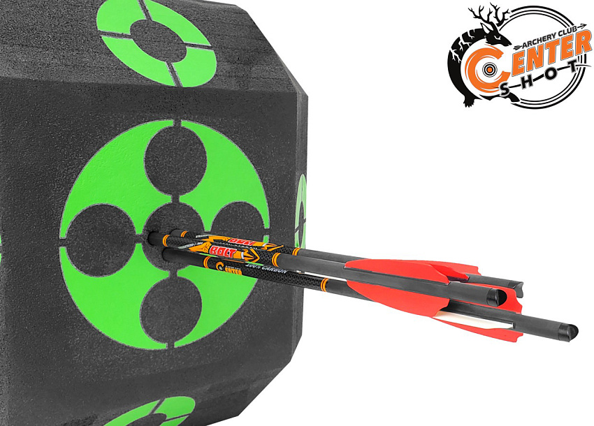 Стрела арбалетная карбоновая Centershot Bolt 20" 0.03, оперение Q2i Fusion X-2 3"
