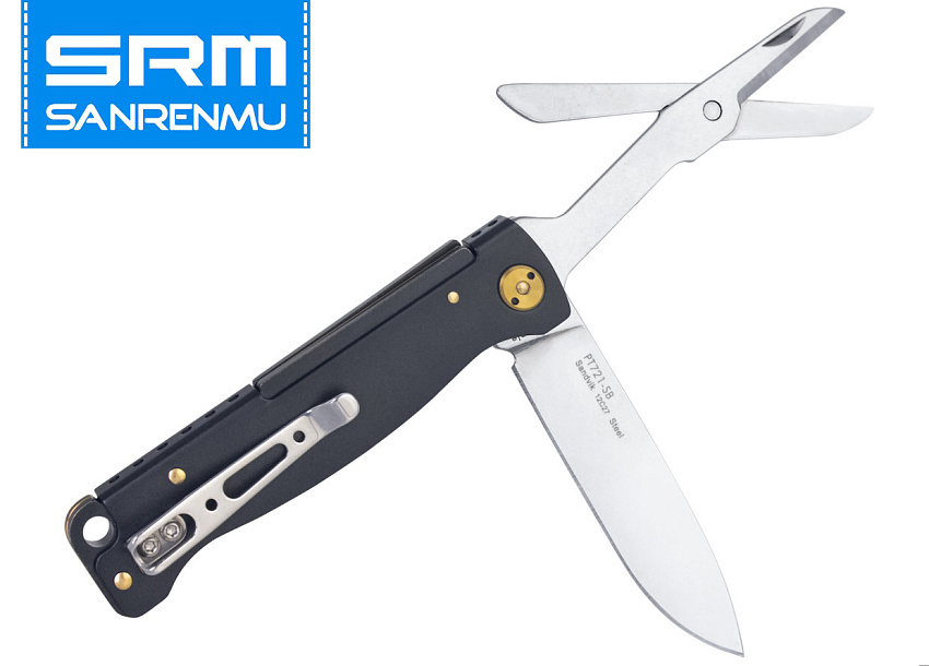 Складной нож SanRenMu Partner Scissors Black (PT721-SB)