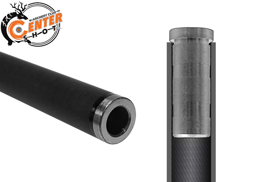 Стрела арбалетная карбоновая Centershot Bolt 20" 0.03, оперение Q2i Fusion X-2 3"